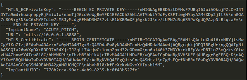 Increasing Number of Cybercrime Organizations Using Sliver Command-and-Control Framework 37 Example of sample configuration